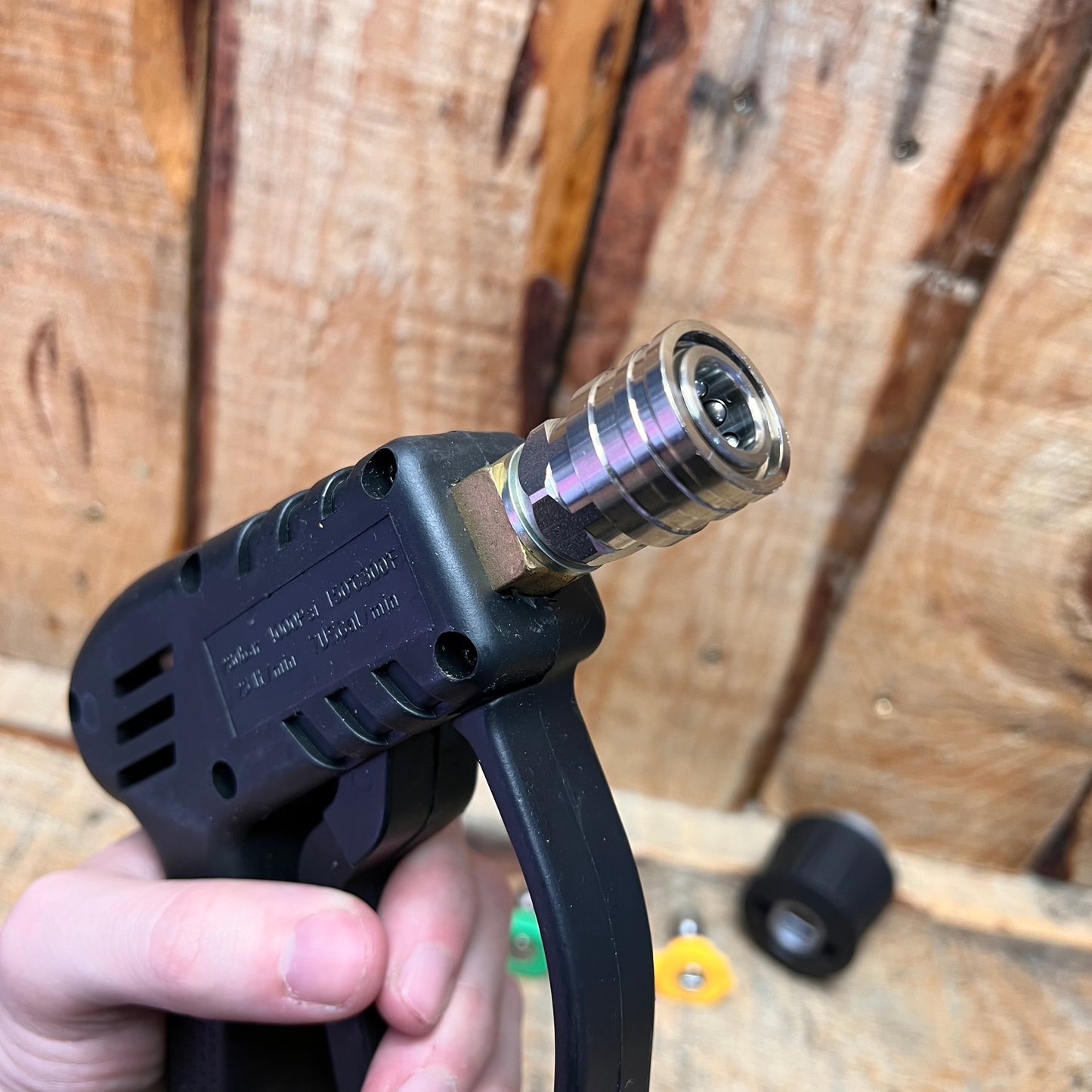 Stubby Gun Kit - With Tip Selection - 1/4” Stainless Steel Quick Release