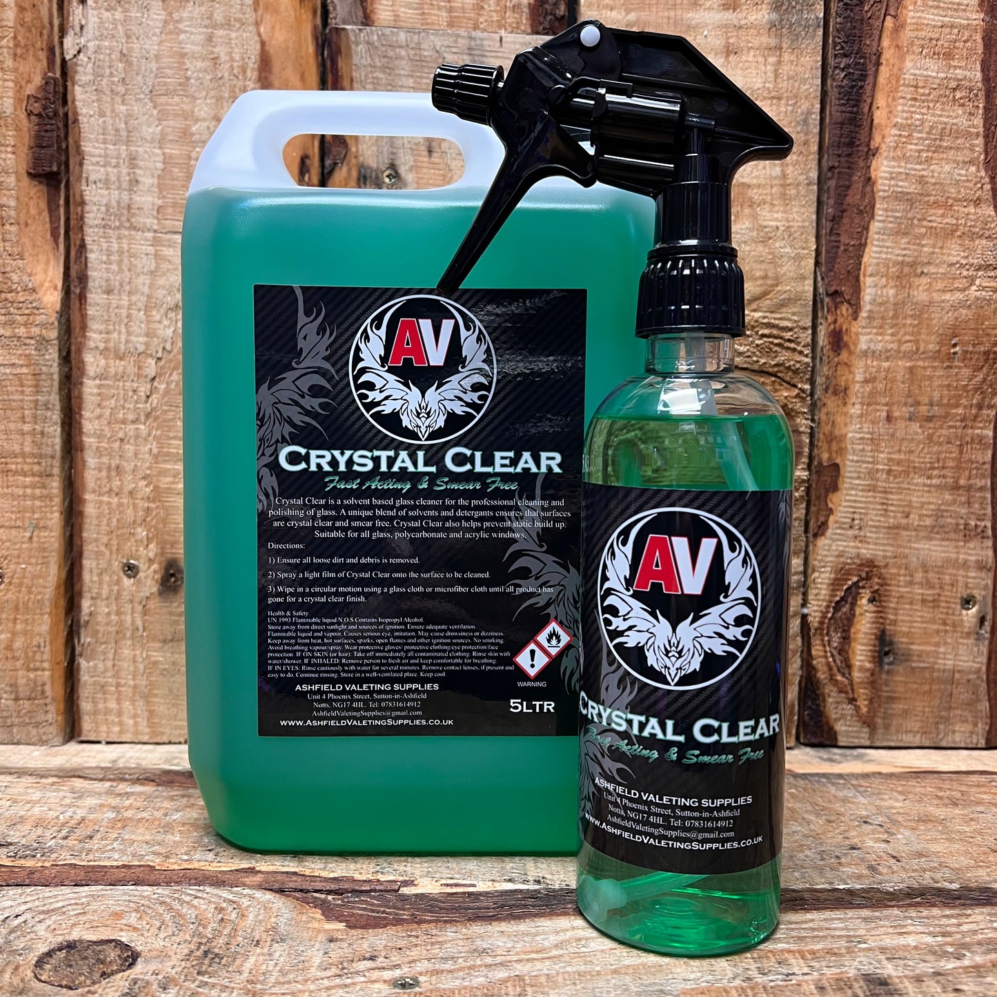 Crystal Clear - Fast Acting & Smear Free Glass Cleaner