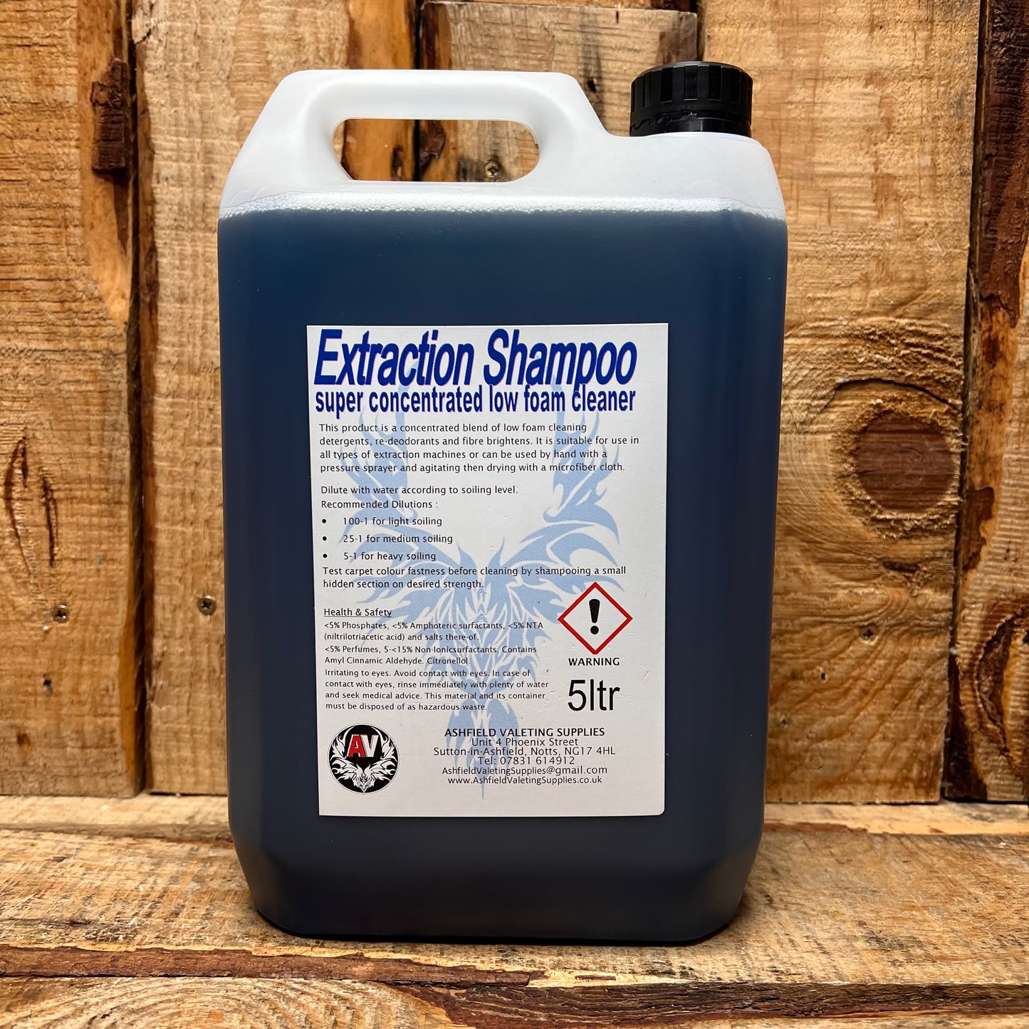 Extraction Shampoo - Low Foam Wet Vac Fluid 5 Litre