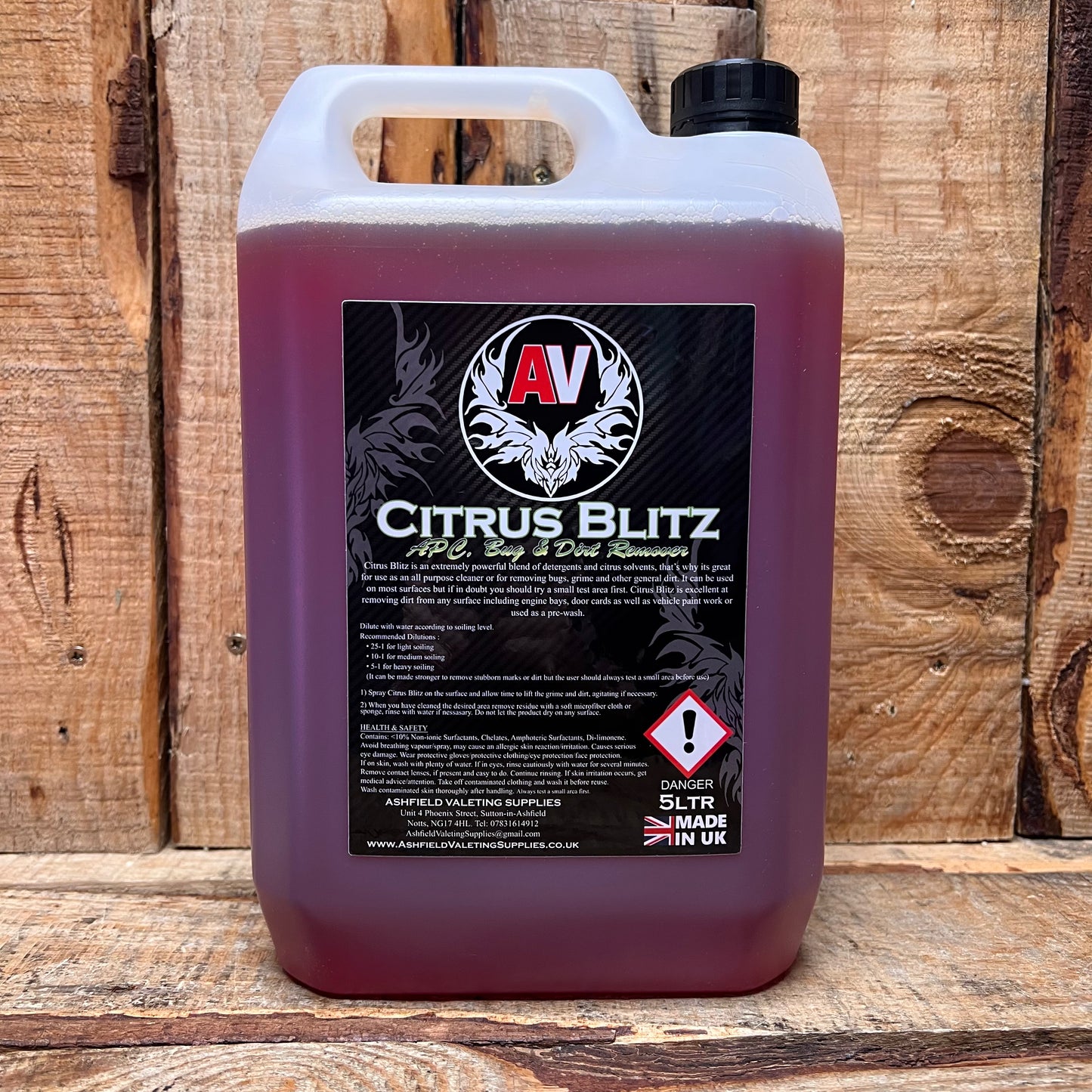 Citrus Blitz Pre Wash V2 NEW FORMULA - Concentrated Bug & Dirt - APC - 5 Litre