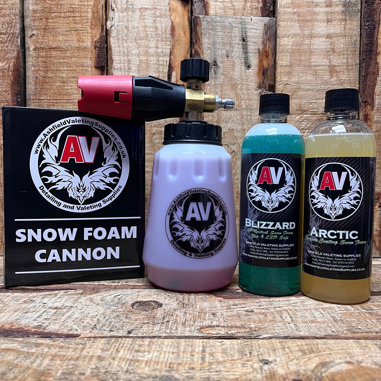 Snow Foam Cannon Kit - Fully Adjustable - Premium Snow Foam Lance With Bizzard & Arctic