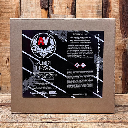 Satin Black Spray Paint 500ml
